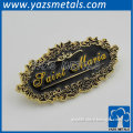 metal etched name plate